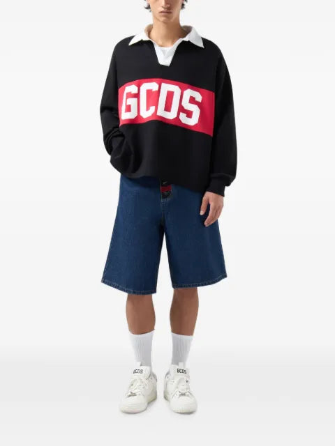 GCDS logo-print long-sleeve sweatshirt