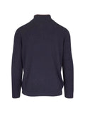 Fedeli Favonio speckled half-zip sweater