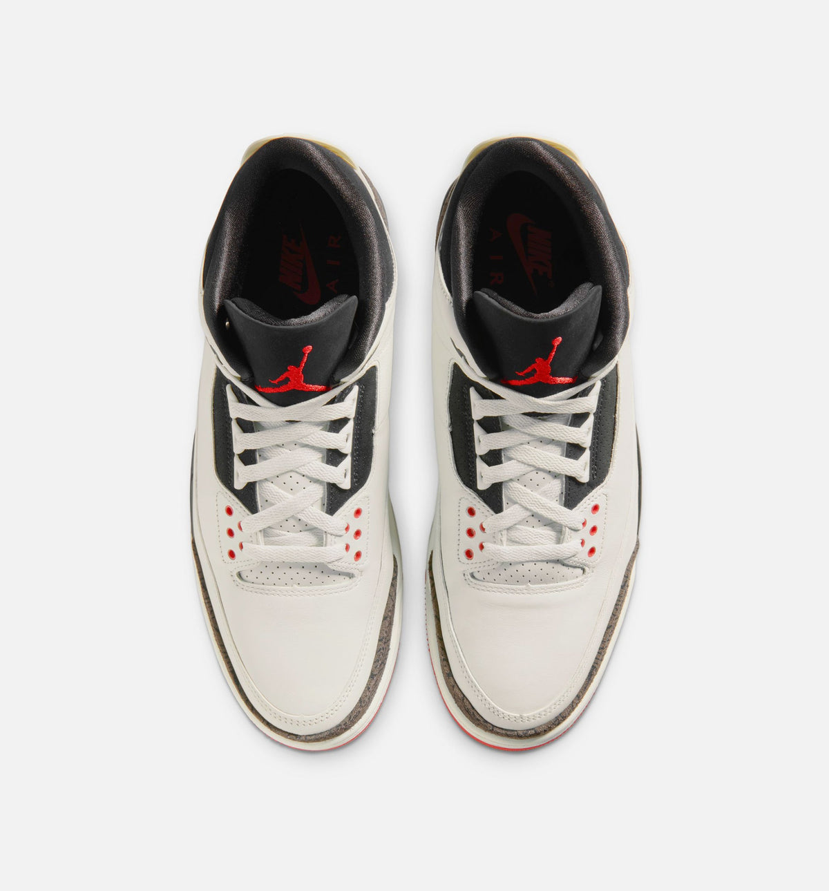 Air Jordan 3 Retro Sail and University Red | Men's Lifestyle Shoe | Sail/Black/University Red/Light Ivory