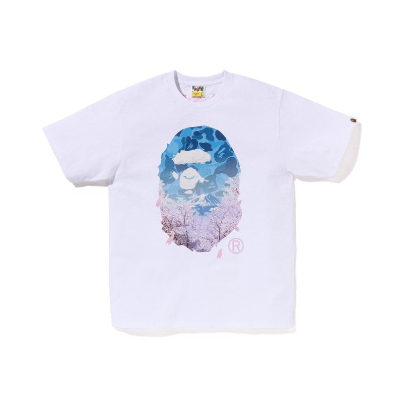 Bape Multi Pattern Camo Ape Head Graphic Oversized Tee Streetwear