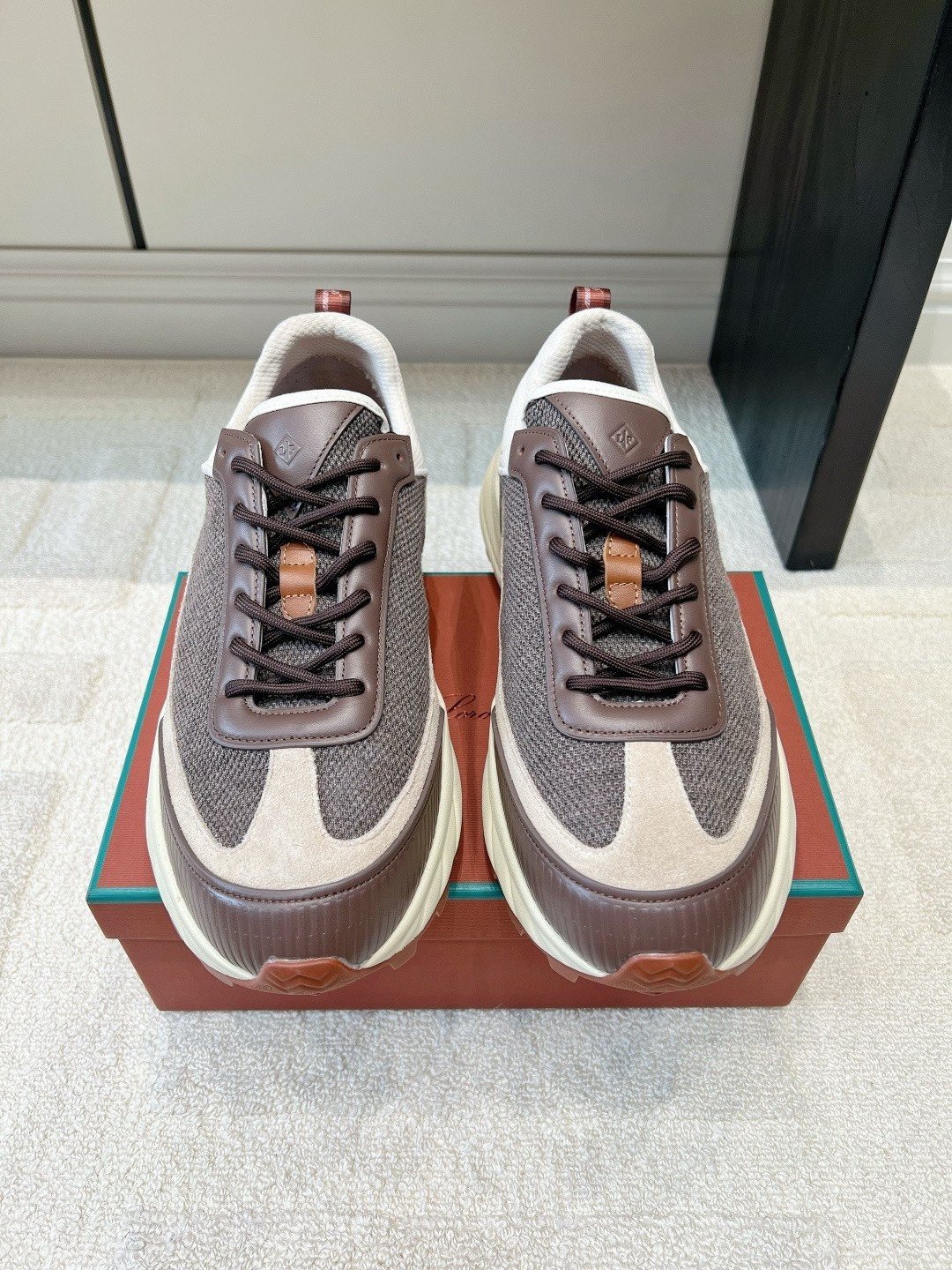 Loro Piana Paneled Low-Top Sneakers